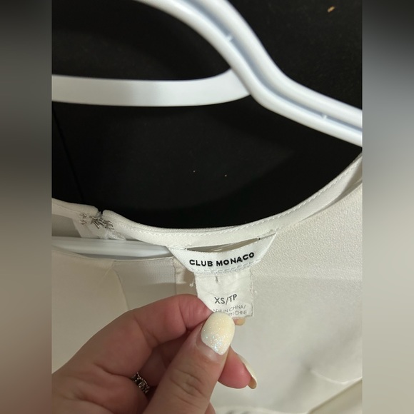 Club Monaco white blouse - Picture 2 of 8